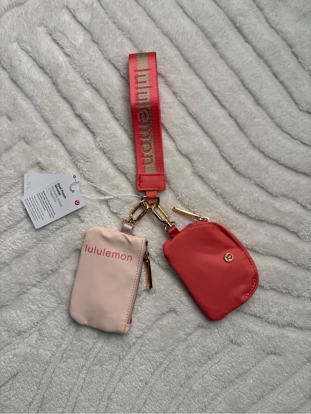 lululemon athletica Coral Key & Card Holder Set
